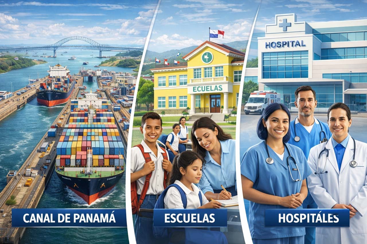 Canal de Panamá: más que barcos, son escuelas y hospitales