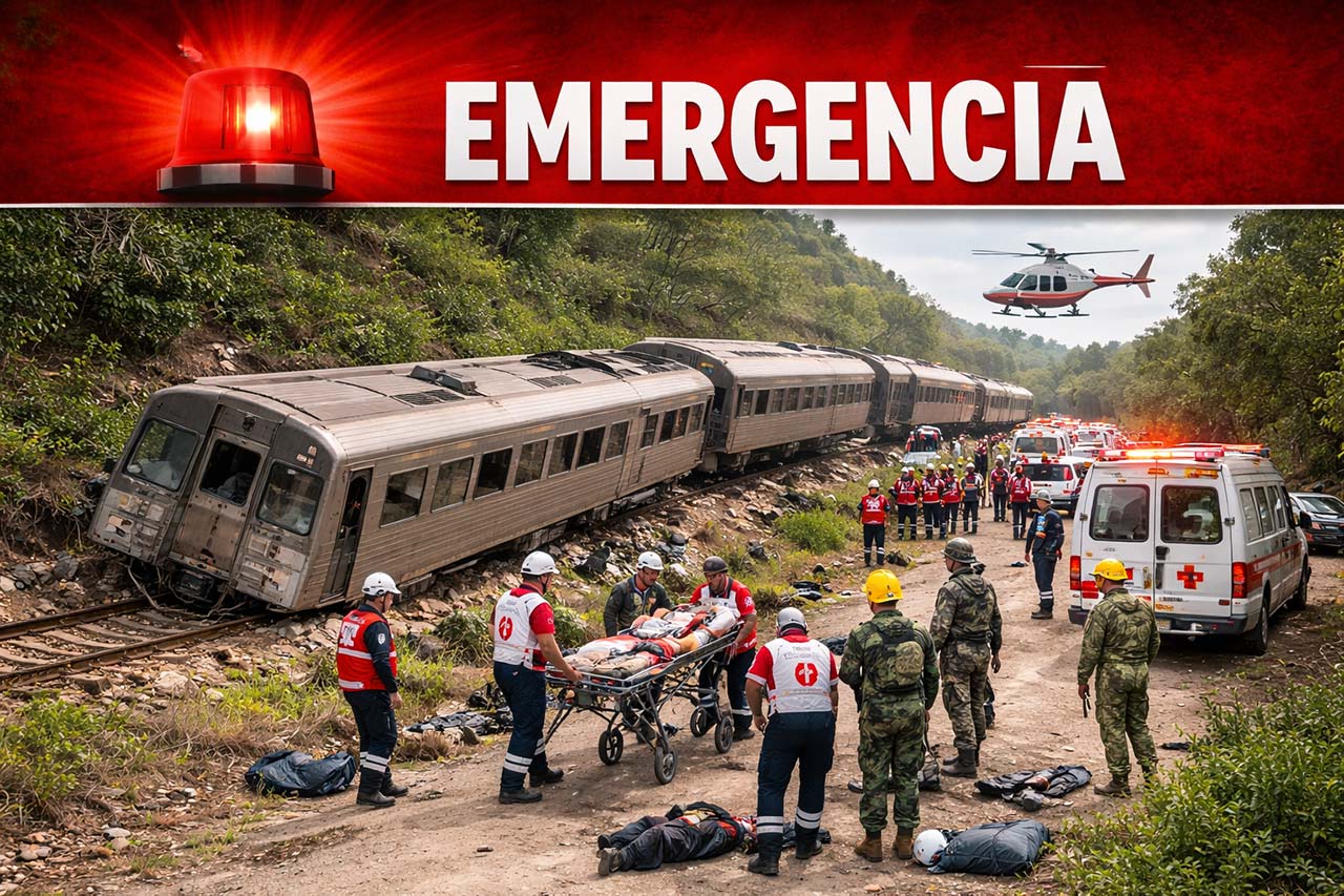 Lamentable: Descarrilamiento del Tren Mexicano deja 13 muertos y 98 lesionados