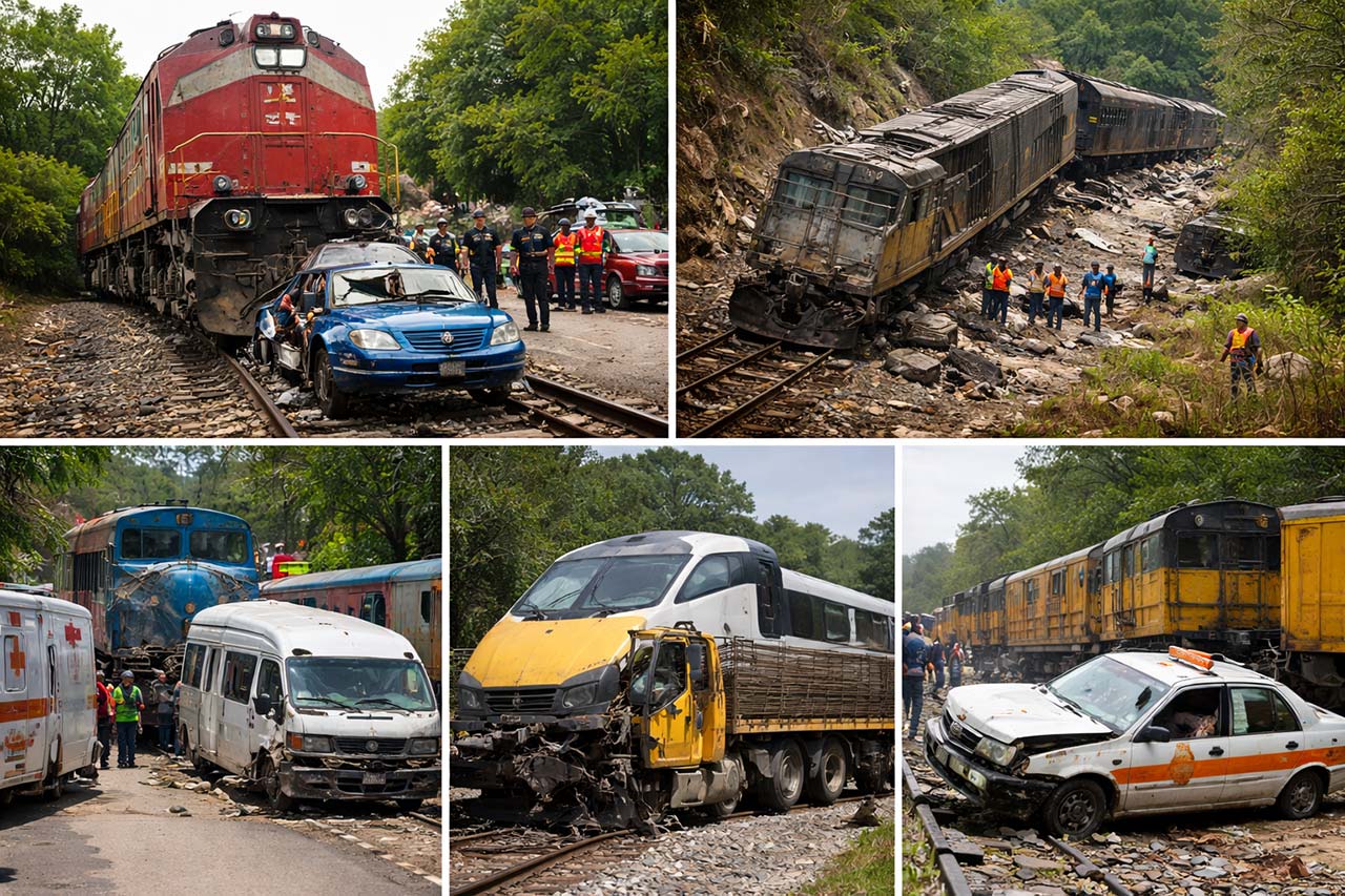 Cronología de accidentes del tren mexicano